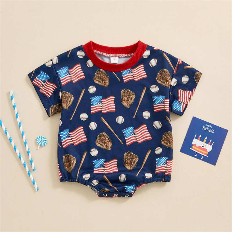 Independence Day Baseball Bodysuit