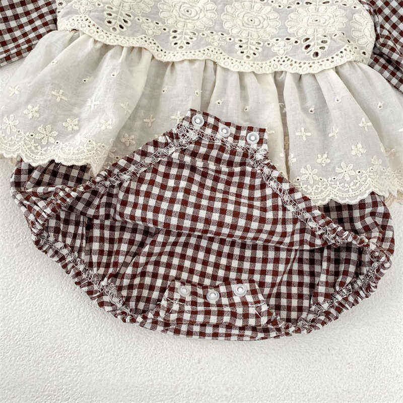 Baby Cute Plaid Romper