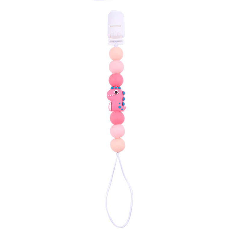 Three-dimensional Animal Style Infant Silicone Pacifier Clip Chain