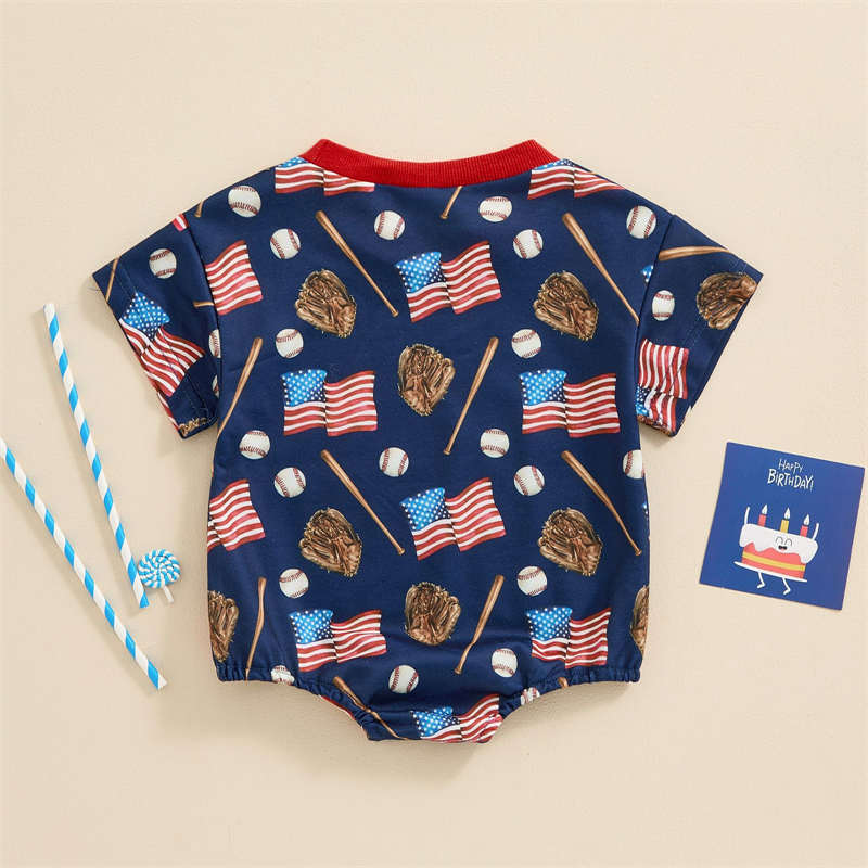 Independence Day Baseball Bodysuit