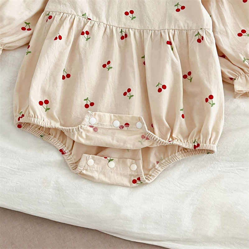 Infant Red Cherry Romper