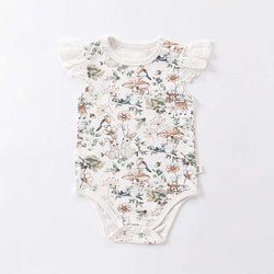 Newborn Rabbit Elk Triangle Bodysuits