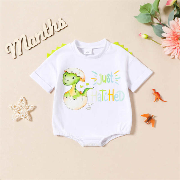 Baby Cartoon Dinosaur Triangle Crawl Suit