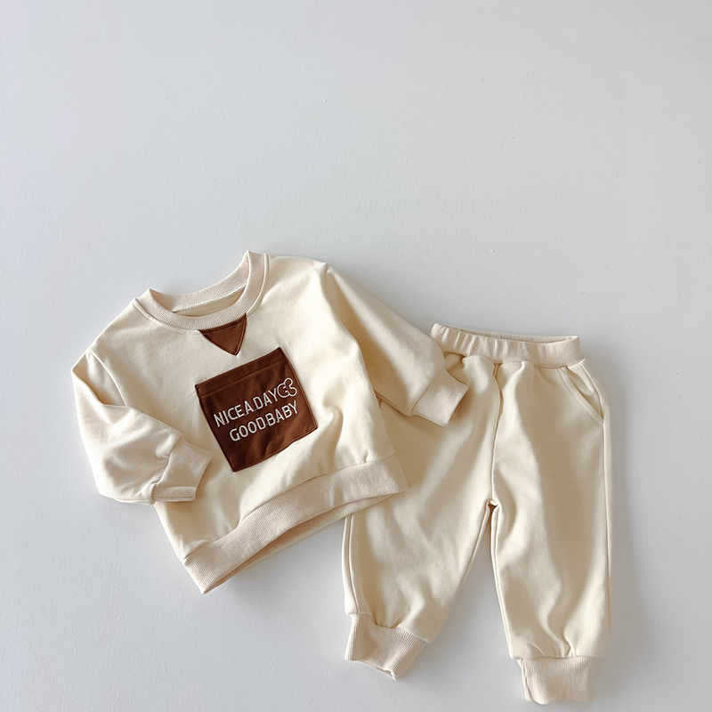 Children's Sports Sweatshirt and Sweatpants Two-piece Set