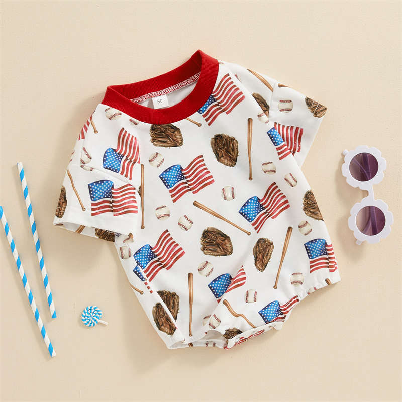 Independence Day Baseball Bodysuit