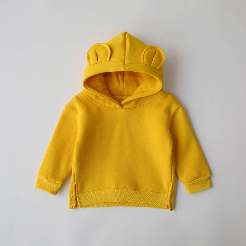 Boys' Solid Color Hooded Sweatshirt