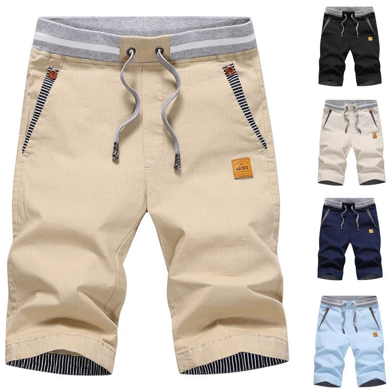 Summer Shorts Men's Casual Five-point Pants Plus Size Beach Pants