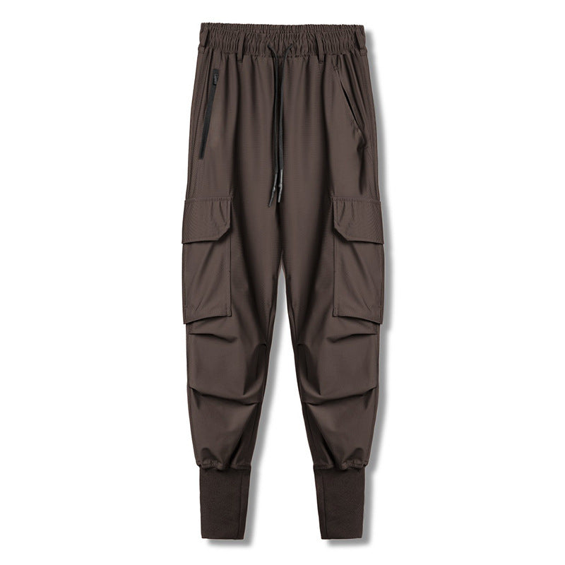 New Men's Casual Youth Versatile Quick-drying Multi-pocket Sweatpants