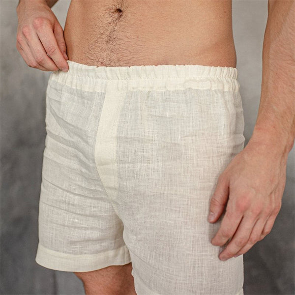 Men's Fashion Fashion Cotton Linen Shorts Comfortable Pajama Pants