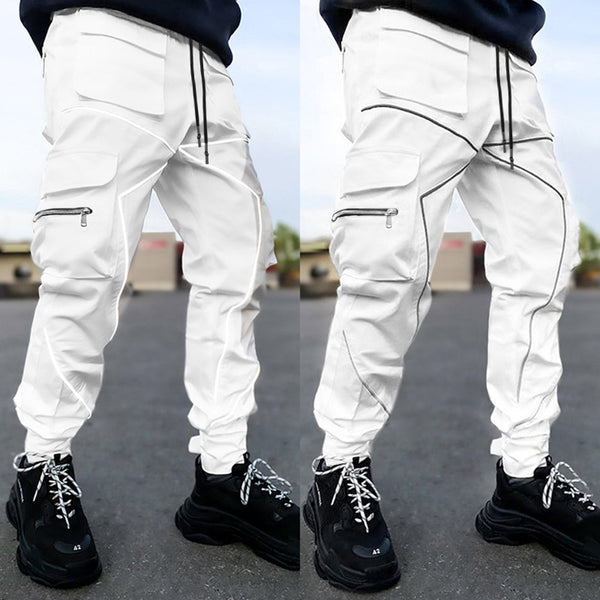 Summer Men's Casual Loose Large Size Velcro Straight Sports Cargo Pants