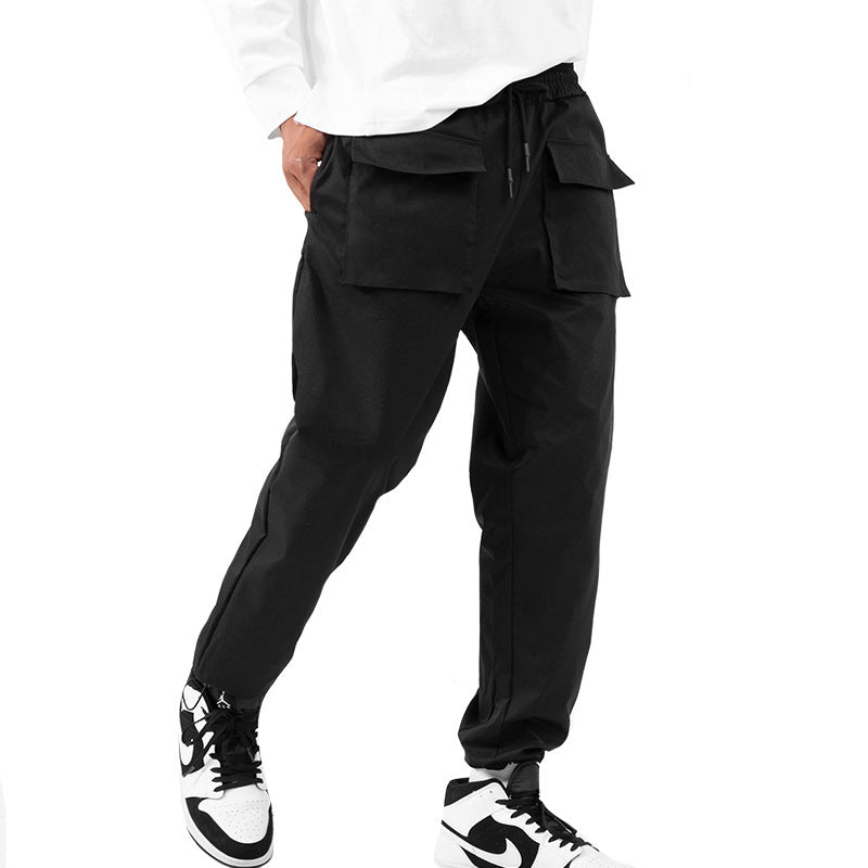 New Men's Casual Loose Large Size Quick-drying Vertical Multi-pocket Sweatpants