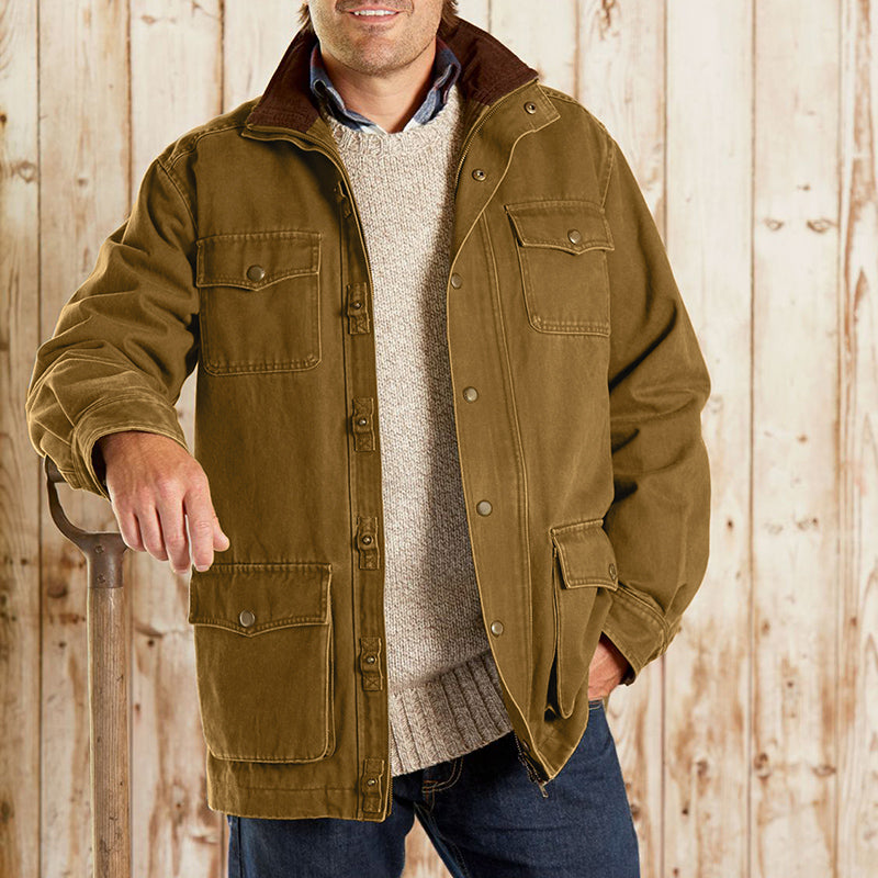 Dad Gift Original Khaki Coat For Men Papa Jacket