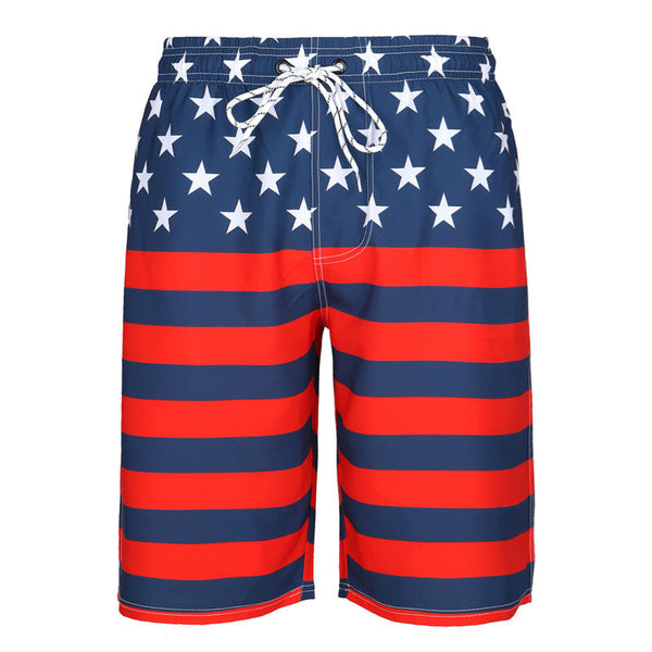 Summer New Beach Pants Men's Sports Five-point Pants European and American 3d Digital Printing Shorts