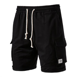 New Men's British Sports Pants Elastic Waist Cotton European and American Casual Shorts