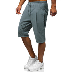 Hot Selling Loose Tie Cotton and Linen Shorts Breathable Casual Five-point Pants