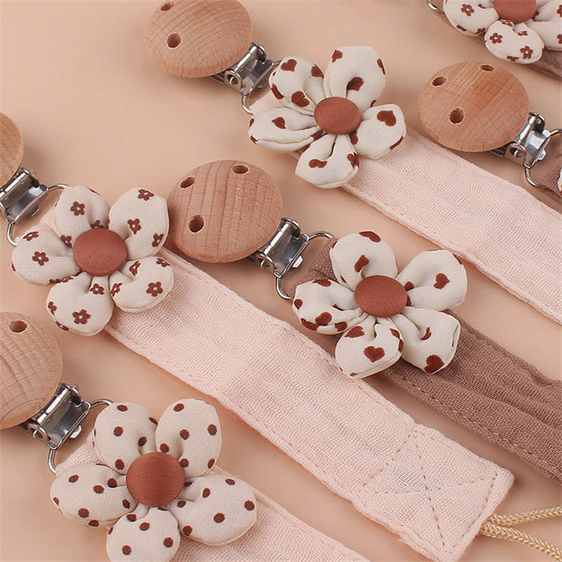 Baby Products Beech Pacifier Padded Linen Strips Anti-dropping Chains