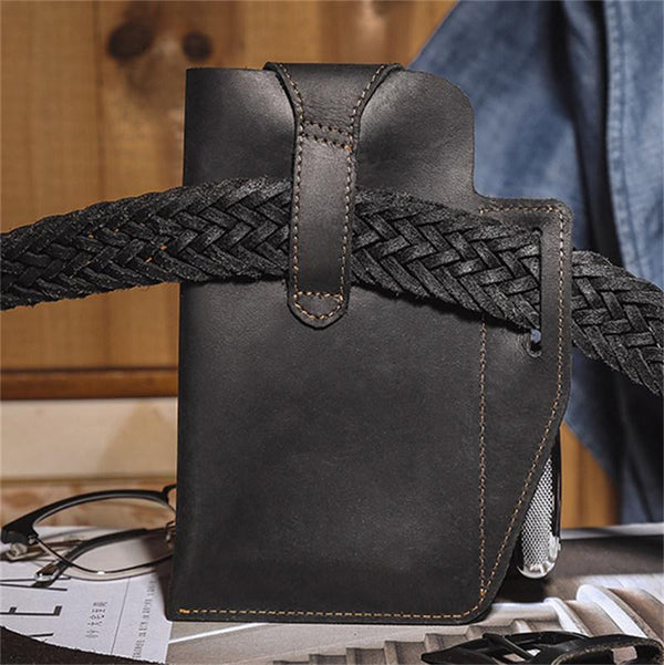 Vintage Leather Men's Belt Bag