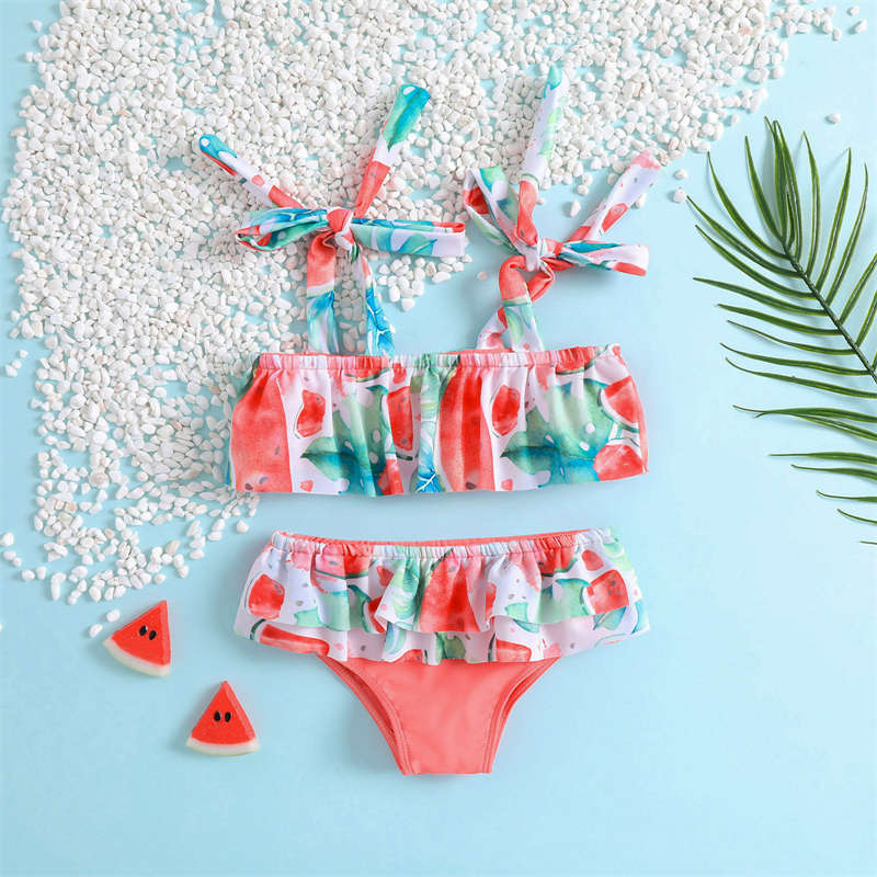 Children's Watermelon Swimsuit Two-Piece Set