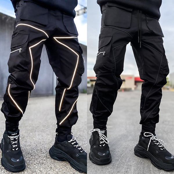 Summer Men's Casual Loose Large Size Velcro Straight Sports Cargo Pants