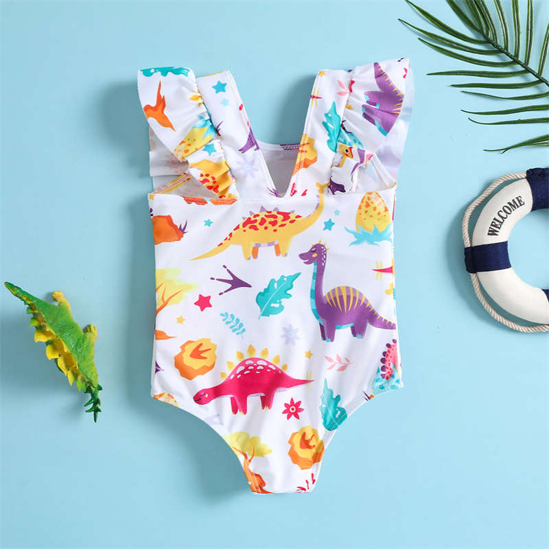 Hot Sale Kid Dinosaur Print Beach Swimsuit