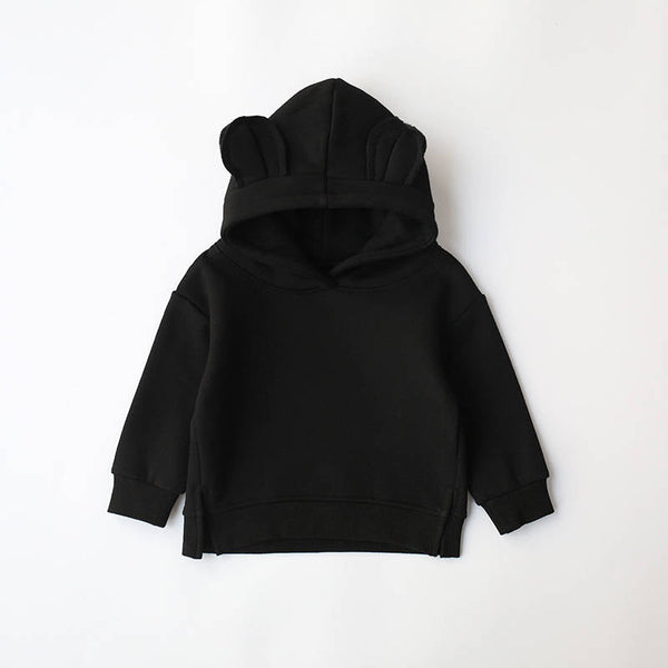 Boys' Solid Color Hooded Sweatshirt